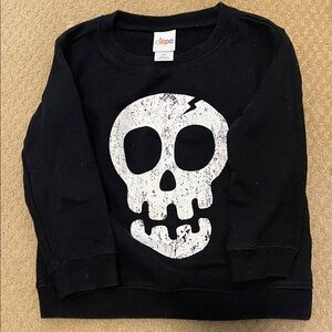 Circo Black Sweatshirt with White Skull Graphic